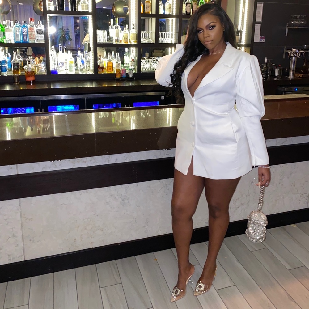 House of CB White blazer dress